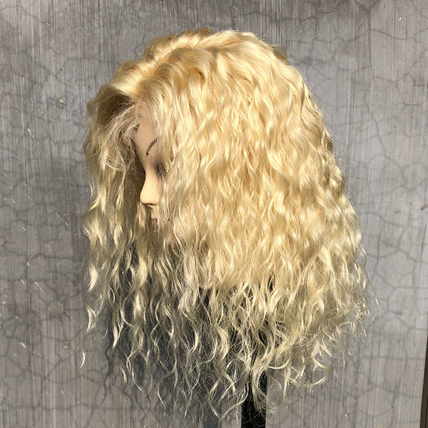 water wave blonde wig